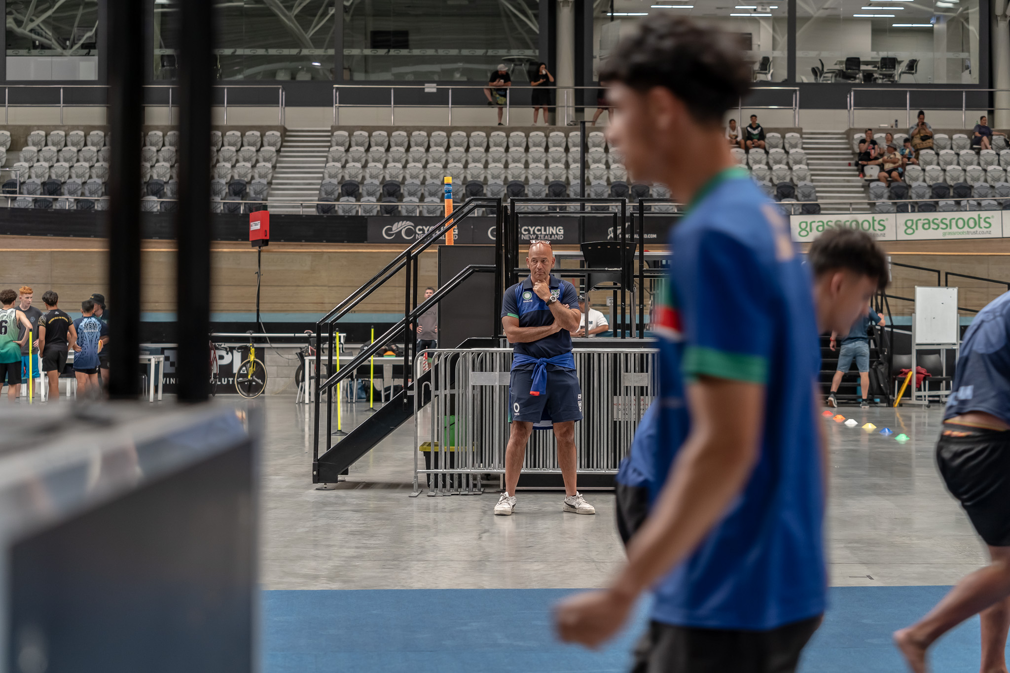 Tony Iro mentoring young athletes